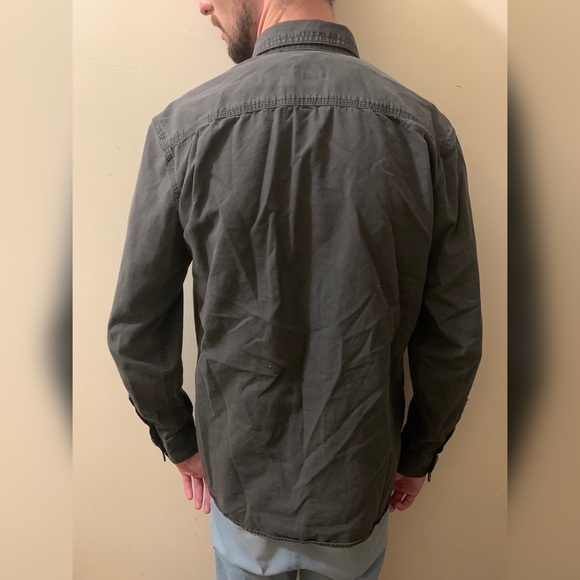 Dark Grey Button Up Shirt Old Navy - Picture 2 of 4